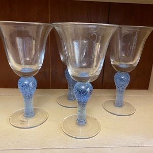 Artland Vintage Wine Goblets Hand Blown